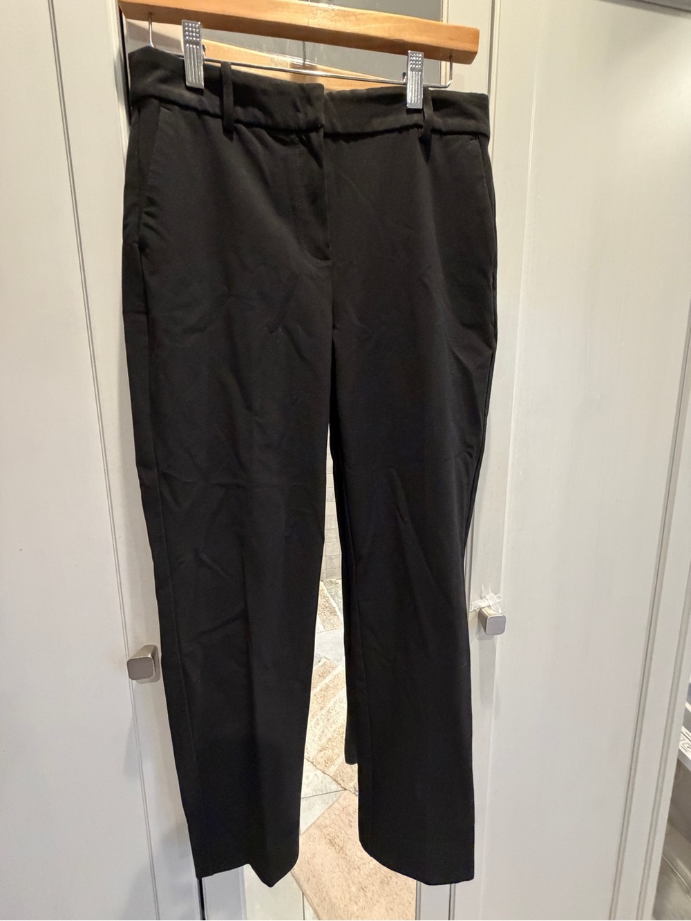 J. Crew Black Straight-Leg Dress Trousers